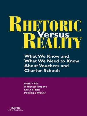 cover image of Rhetoric vs. Reality